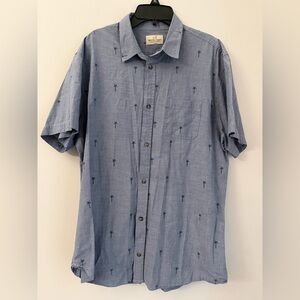 Marine Layer short sleeve button down shirt size large A796